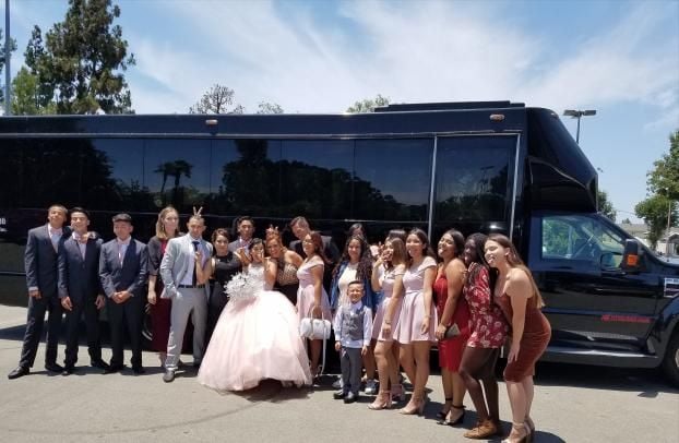 A happy customer of Eagle Limousine & Party Bus